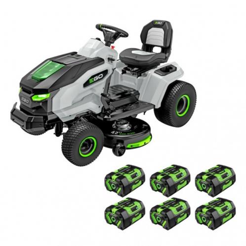 EGO POWER+ T6 42" Battery Lawn Tractor – 21 HP Electric Ride