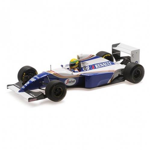 Minichamps Williams FW16 'Dirty Version' - 1994 San Marino Grand Prix - #2 A. Senna 1:12 Model Car